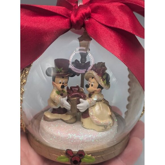 Victorian Mickey & Minnie Christmas Ornament - Picture 2 of 10